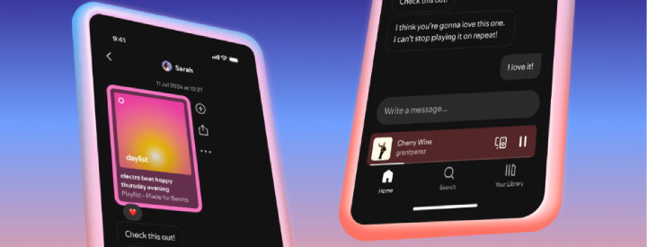 TechDogs-"An Image Showing The Spotify Messaging Feature Display"